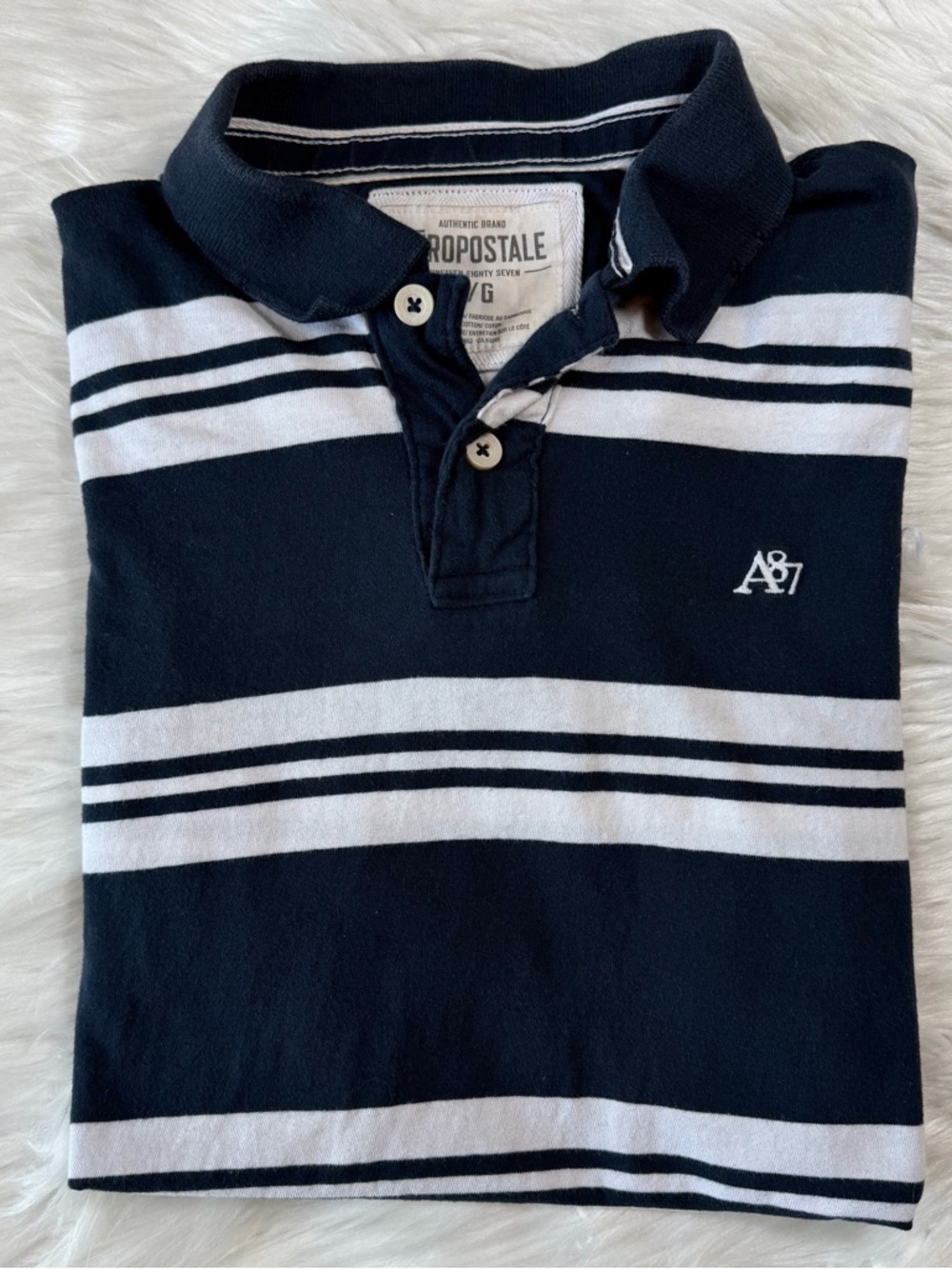 Vintage Aéropostale‎ Striped Polo